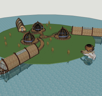 现代商业建筑民宿建筑